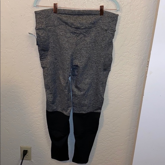 Active wear leggings heather grey 1X - Picture 1 of 7